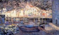 Dali, Salvador - view of cadaques from playa poal